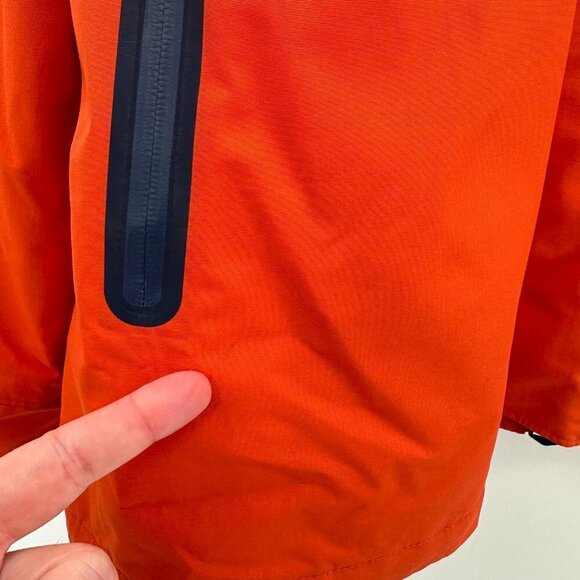 Lands End Mens Squall Orange Fleece 3 in 1 Hooded Outdoor Waterproof XL Jacket - Picture 2 of 15